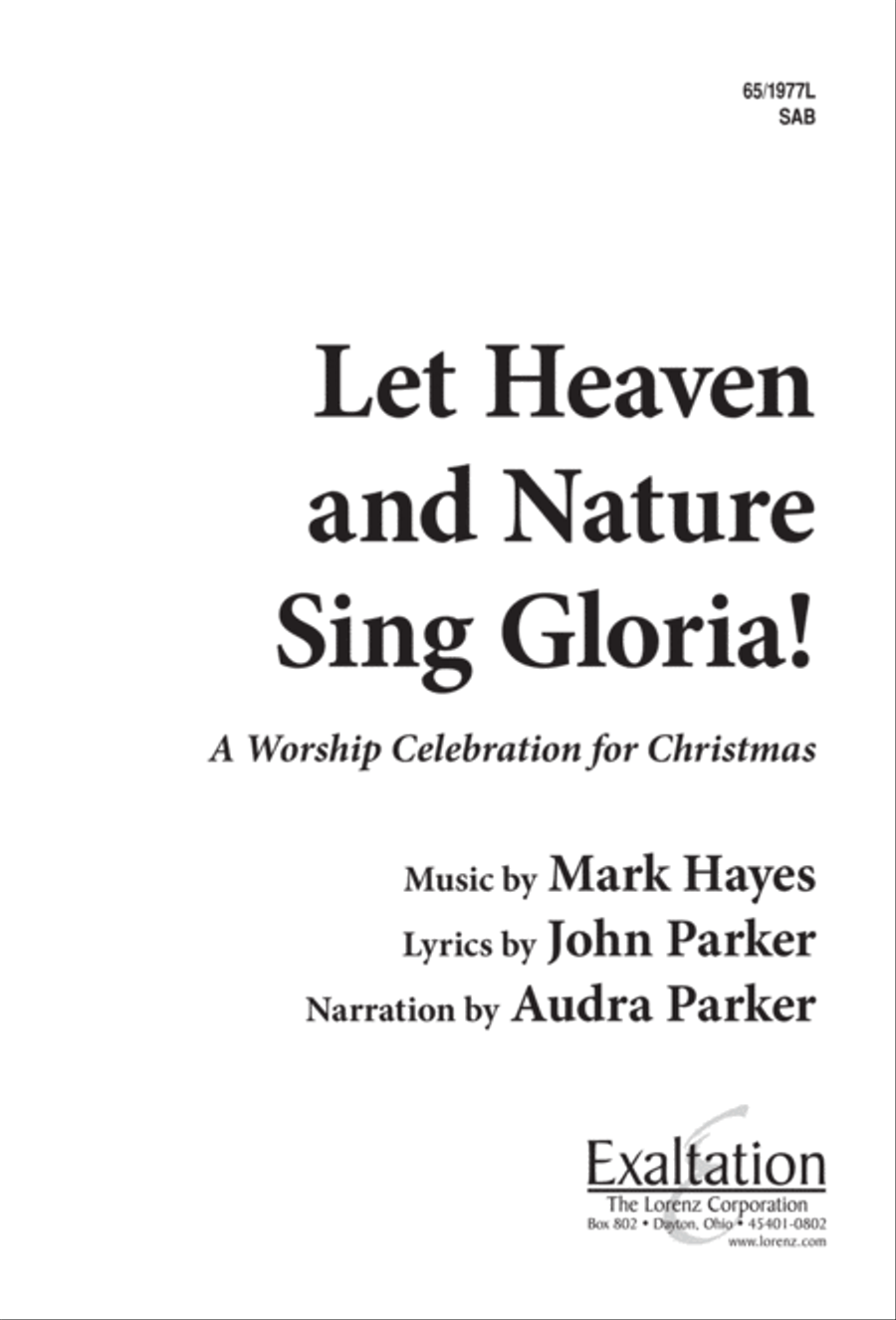Let Heaven and Nature Sing Gloria! (Digital Download) 3-Part scores gallery preview page 1
