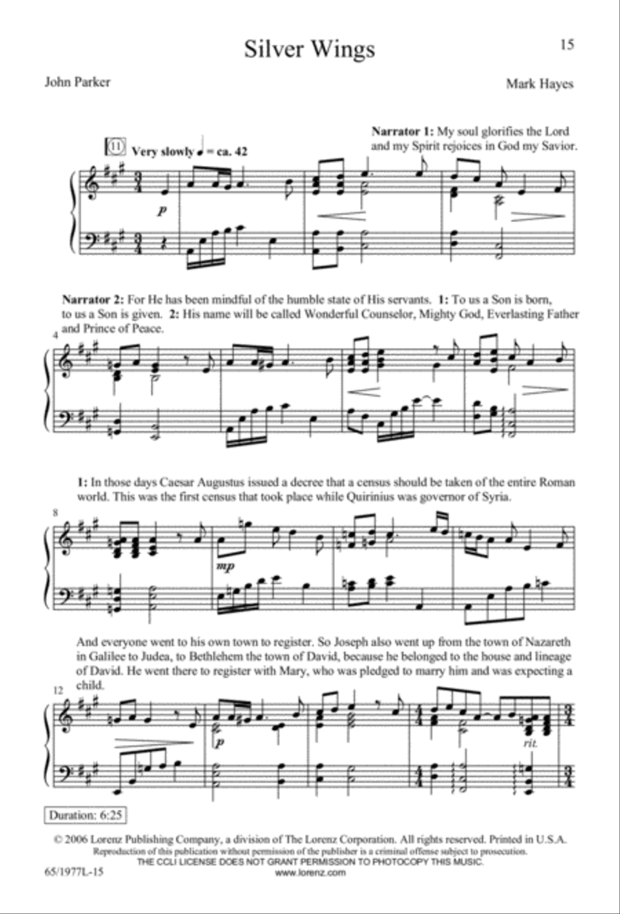 Let Heaven and Nature Sing Gloria! (Digital Download) 3-Part scores gallery preview page 17