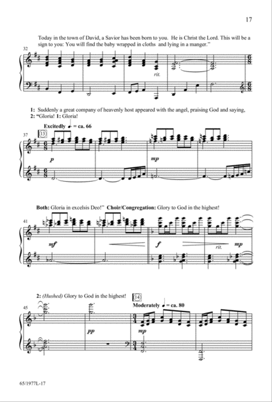 Let Heaven and Nature Sing Gloria! (Digital Download) 3-Part scores gallery preview page 19