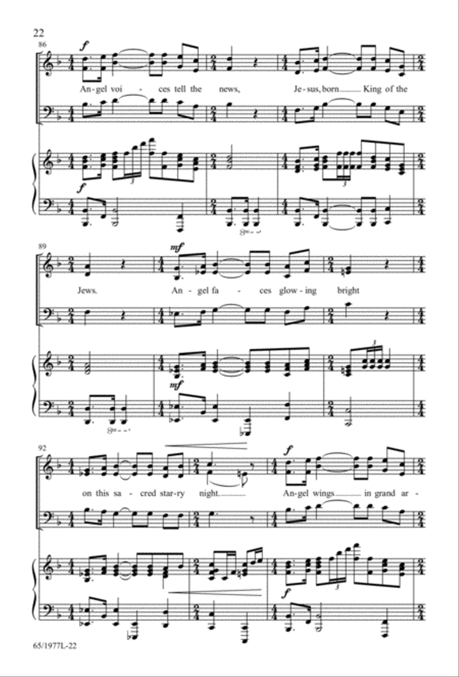 Let Heaven and Nature Sing Gloria! (Digital Download) 3-Part scores gallery preview page 24