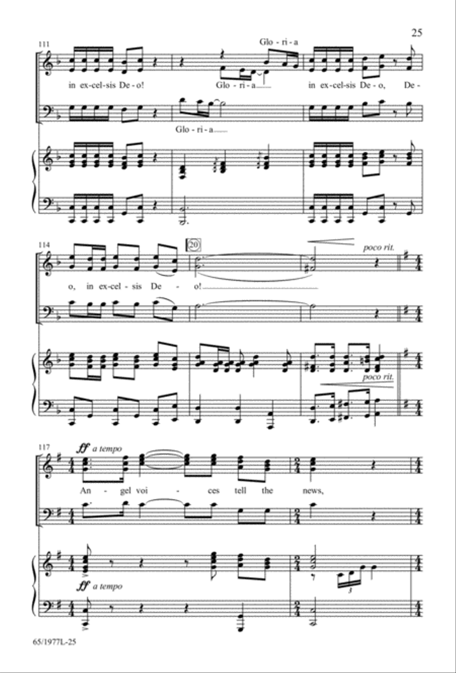 Let Heaven and Nature Sing Gloria! (Digital Download) 3-Part scores gallery preview page 27