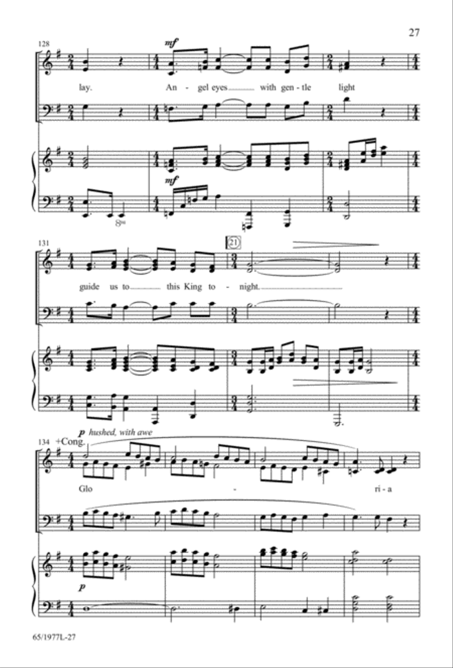 Let Heaven and Nature Sing Gloria! (Digital Download) 3-Part scores gallery preview page 29