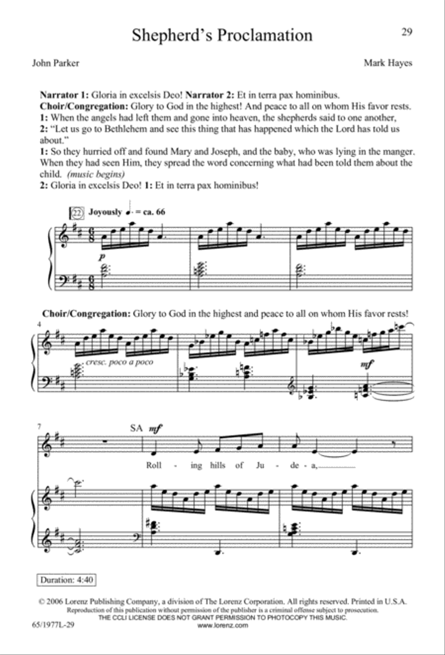Let Heaven and Nature Sing Gloria! (Digital Download) 3-Part scores gallery preview page 31