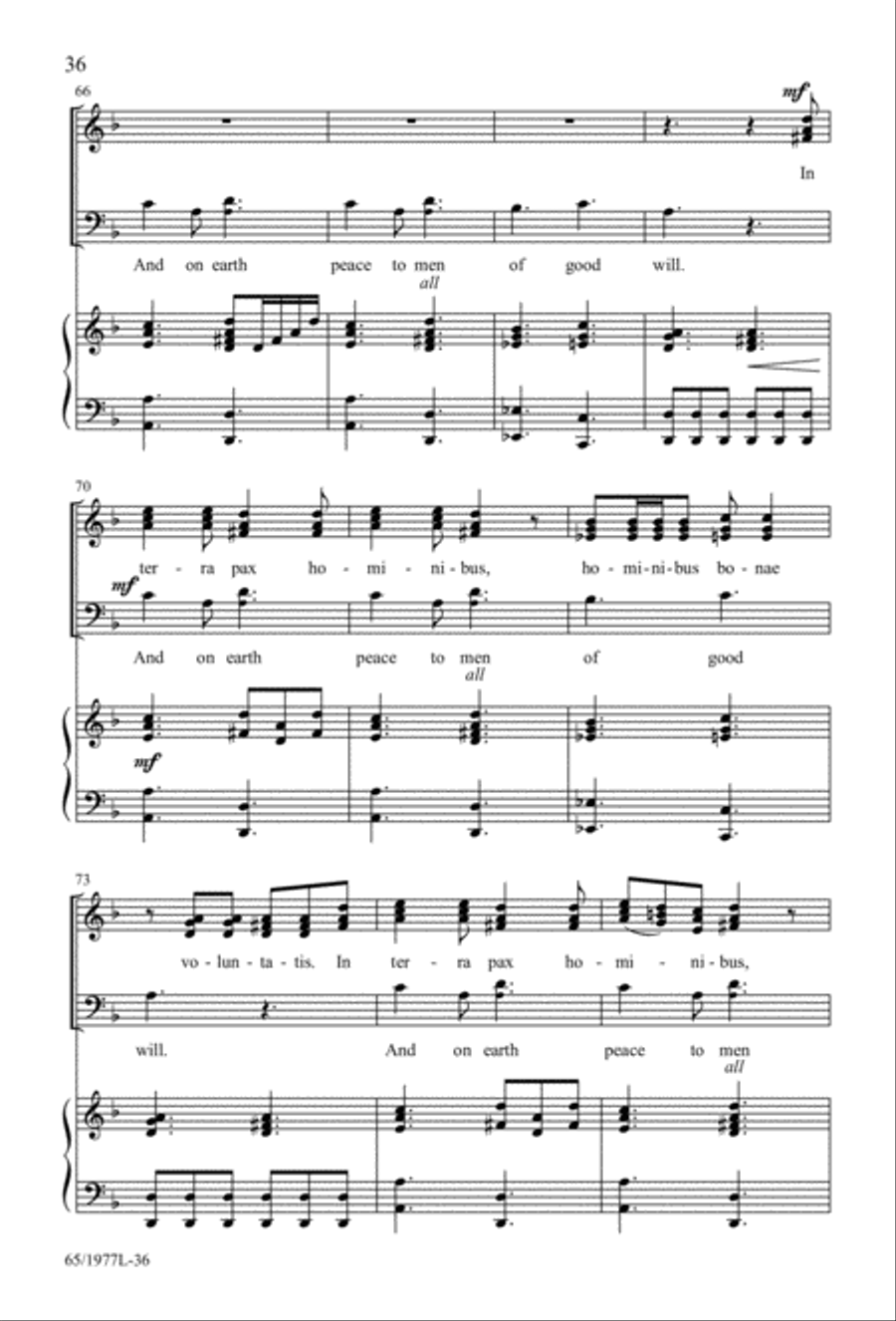 Let Heaven and Nature Sing Gloria! (Digital Download) 3-Part scores gallery preview page 38
