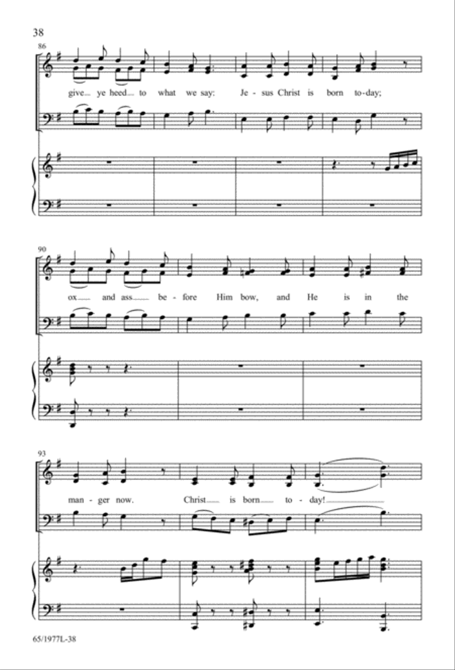 Let Heaven and Nature Sing Gloria! (Digital Download) 3-Part scores gallery preview page 40