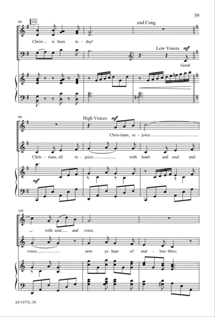 Let Heaven and Nature Sing Gloria! (Digital Download) 3-Part scores gallery preview page 41