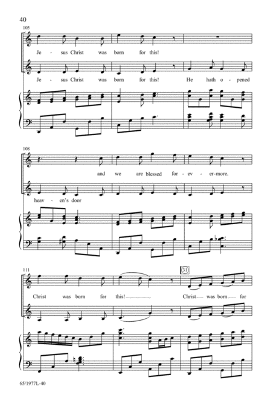 Let Heaven and Nature Sing Gloria! (Digital Download) 3-Part scores gallery preview page 42