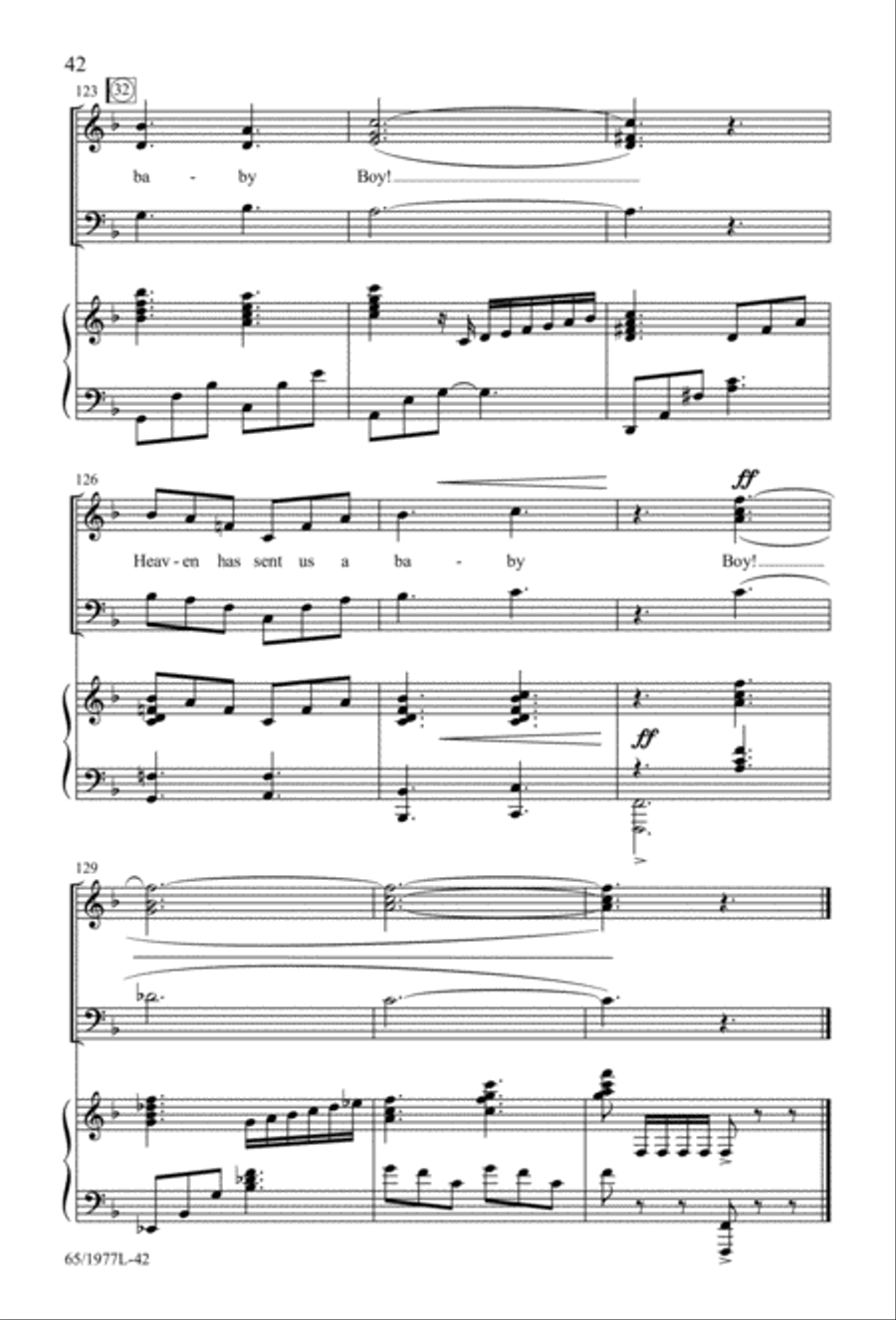 Let Heaven and Nature Sing Gloria! (Digital Download) 3-Part scores gallery preview page 44