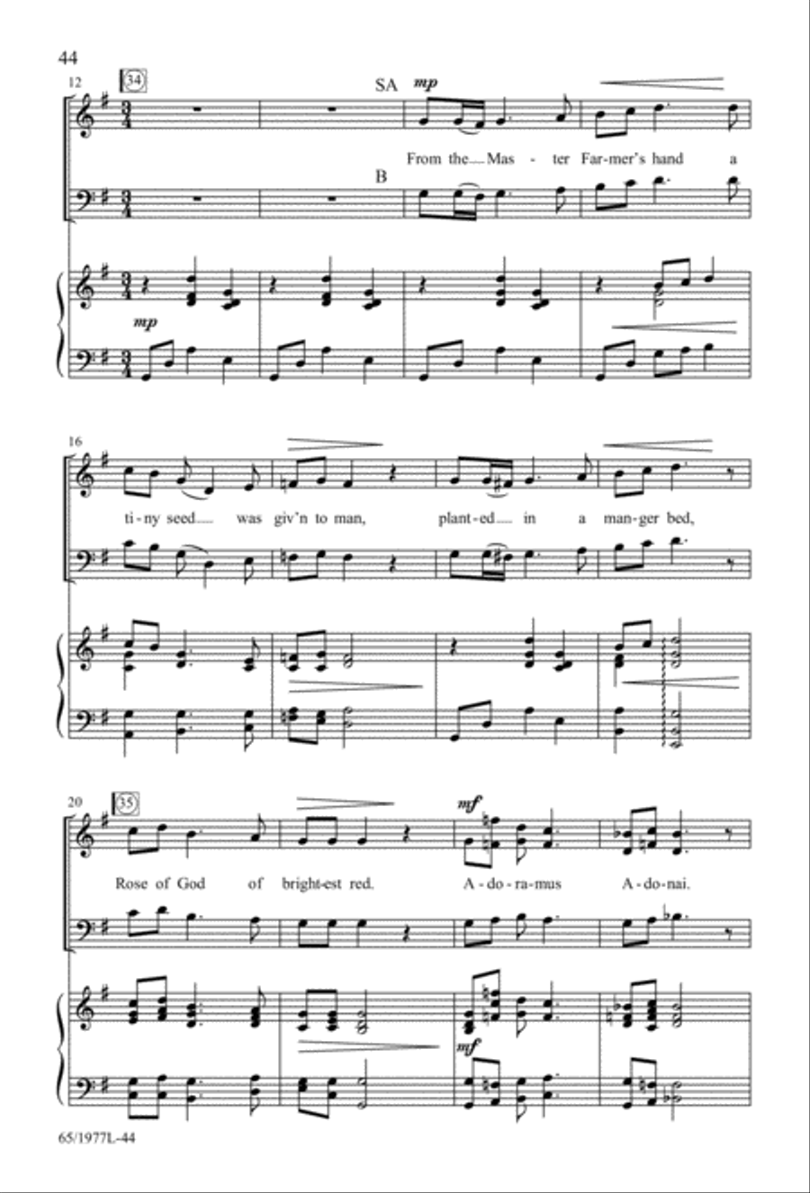 Let Heaven and Nature Sing Gloria! (Digital Download) 3-Part scores gallery preview page 46