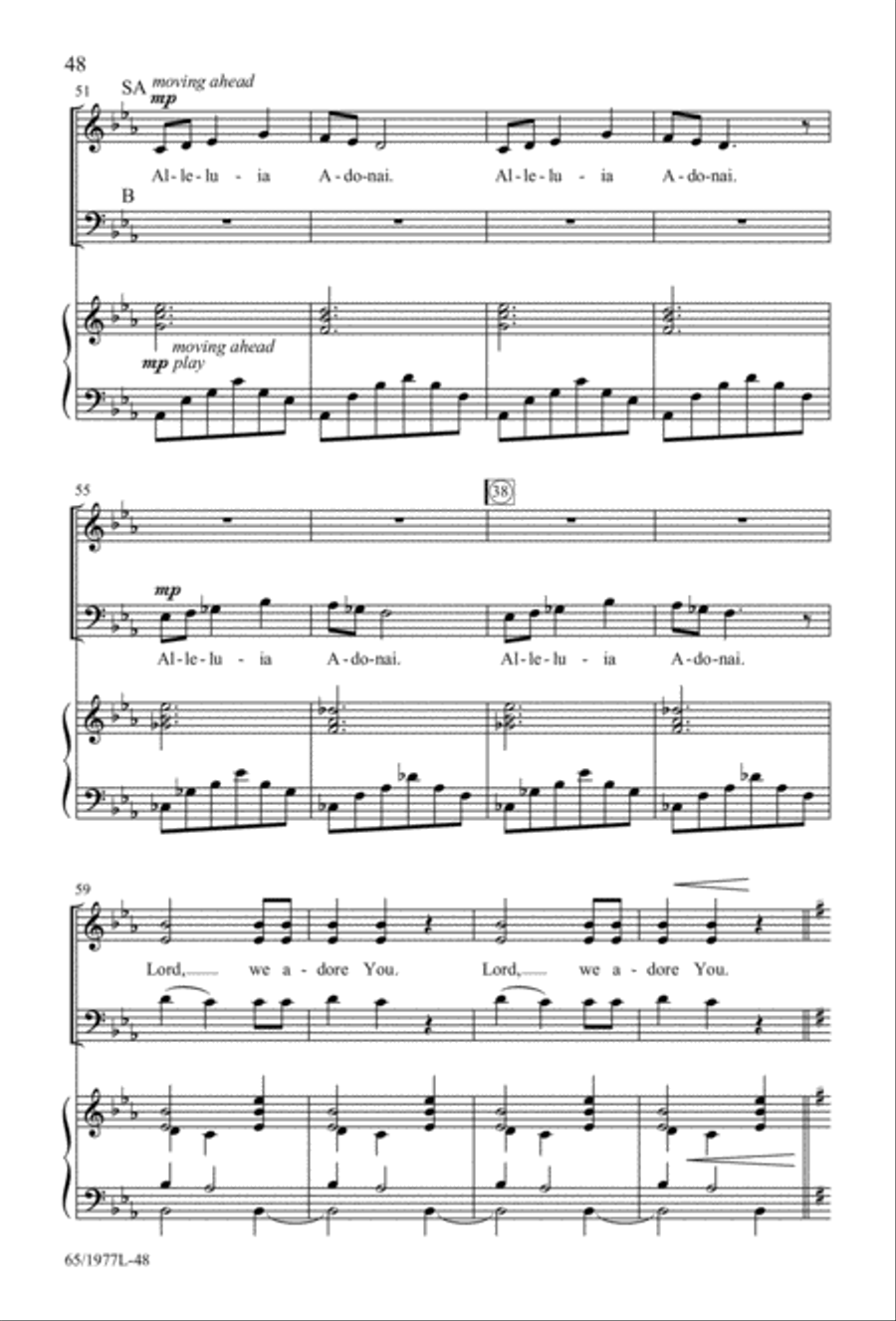 Let Heaven and Nature Sing Gloria! (Digital Download) 3-Part scores gallery preview page 50