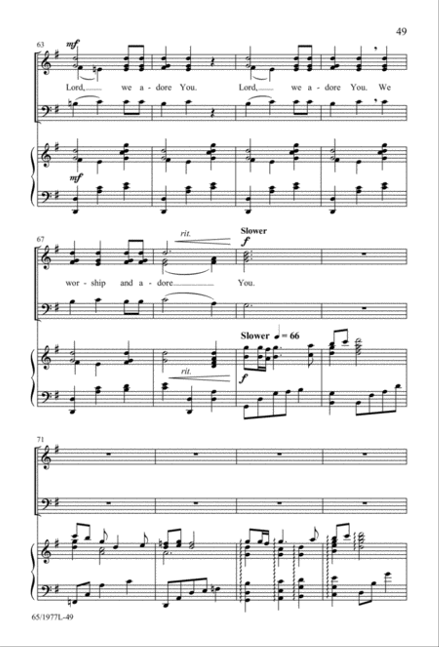 Let Heaven and Nature Sing Gloria! (Digital Download) 3-Part scores gallery preview page 51
