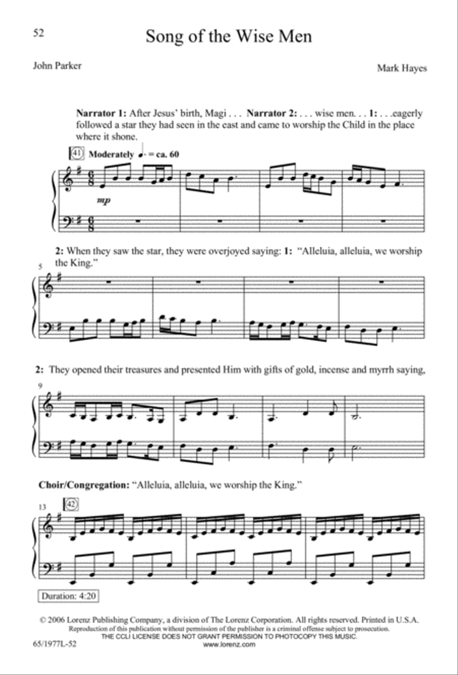 Let Heaven and Nature Sing Gloria! (Digital Download) 3-Part scores gallery preview page 54
