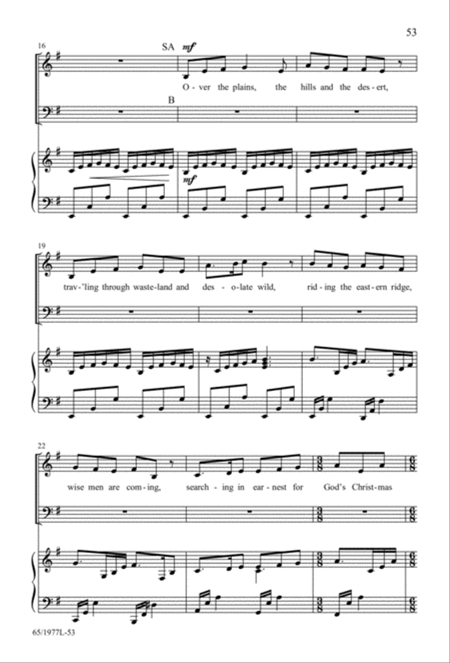 Let Heaven and Nature Sing Gloria! (Digital Download) 3-Part scores gallery preview page 55
