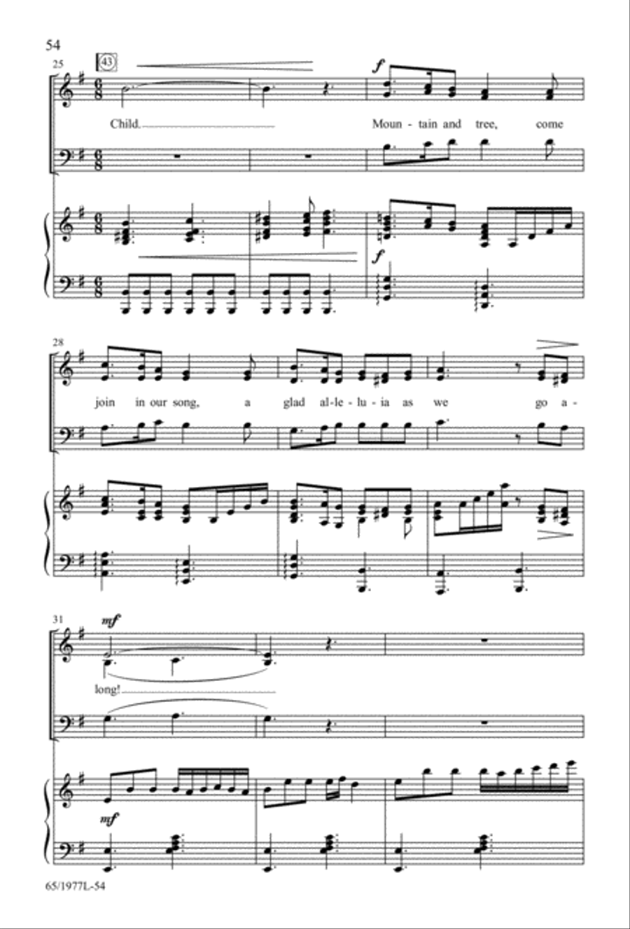 Let Heaven and Nature Sing Gloria! (Digital Download) 3-Part scores gallery preview page 56