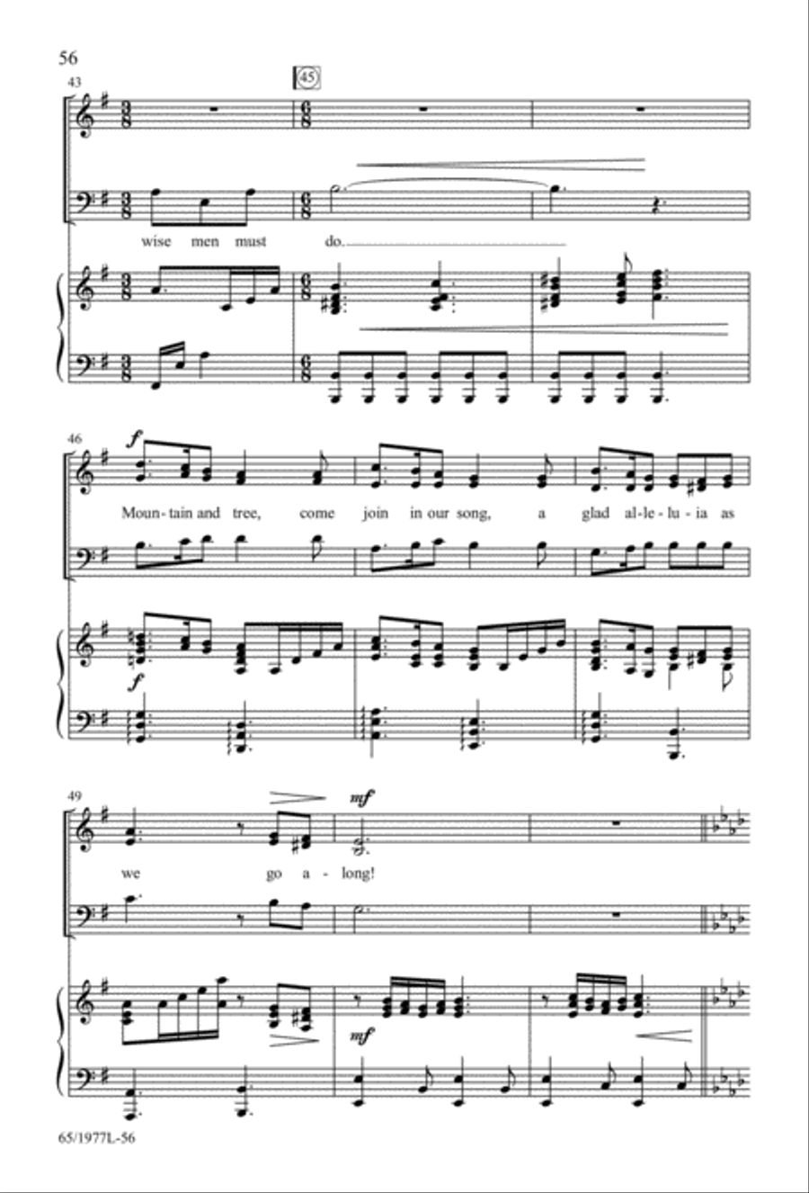 Let Heaven and Nature Sing Gloria! (Digital Download) 3-Part scores gallery preview page 58