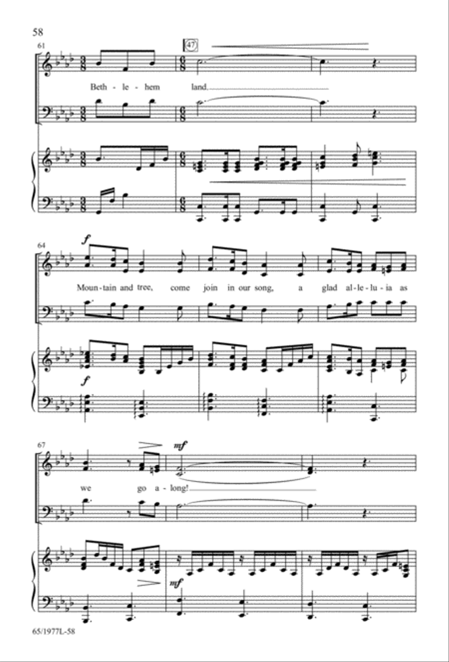 Let Heaven and Nature Sing Gloria! (Digital Download) 3-Part scores gallery preview page 60
