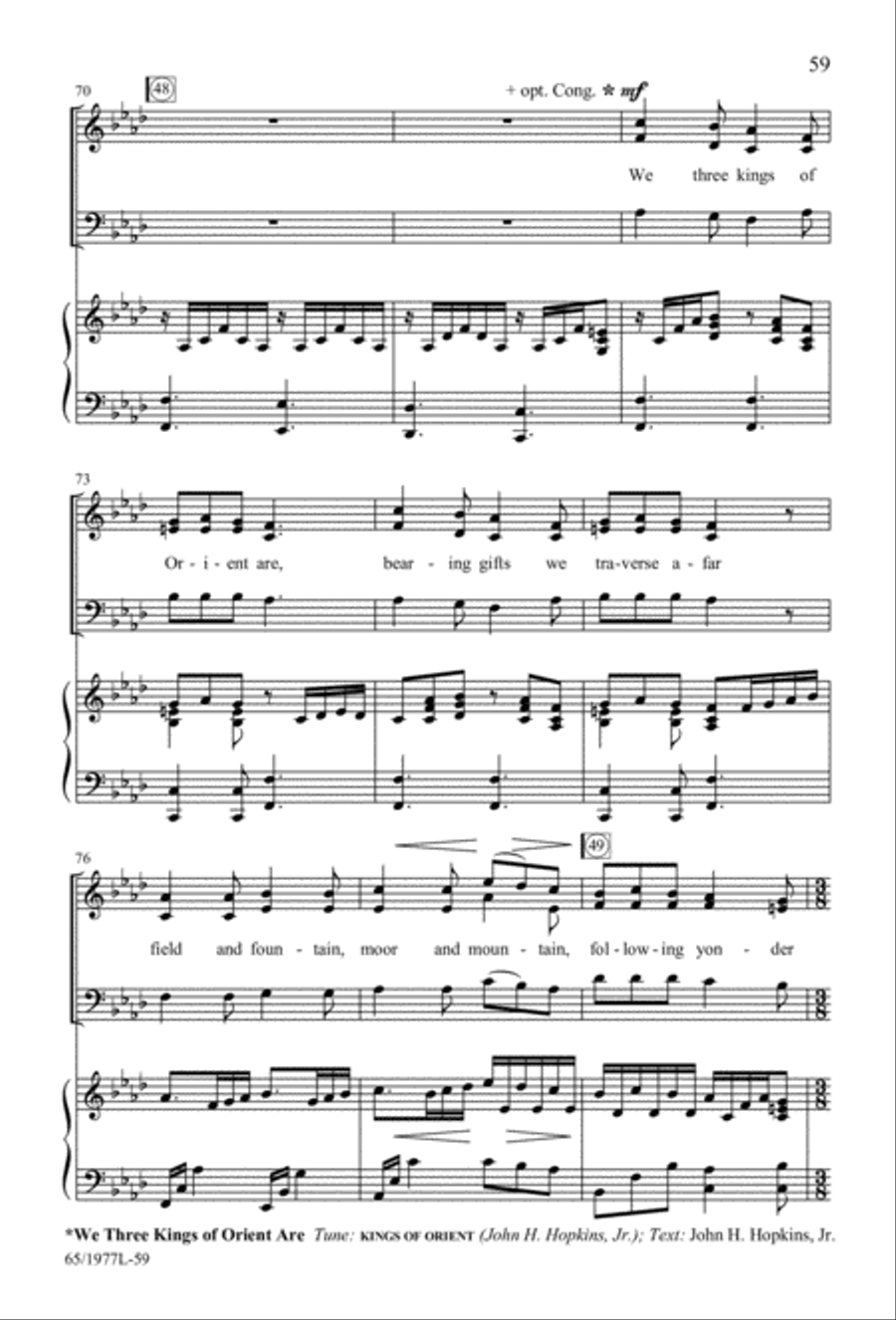 Let Heaven and Nature Sing Gloria! (Digital Download) 3-Part scores gallery preview page 61