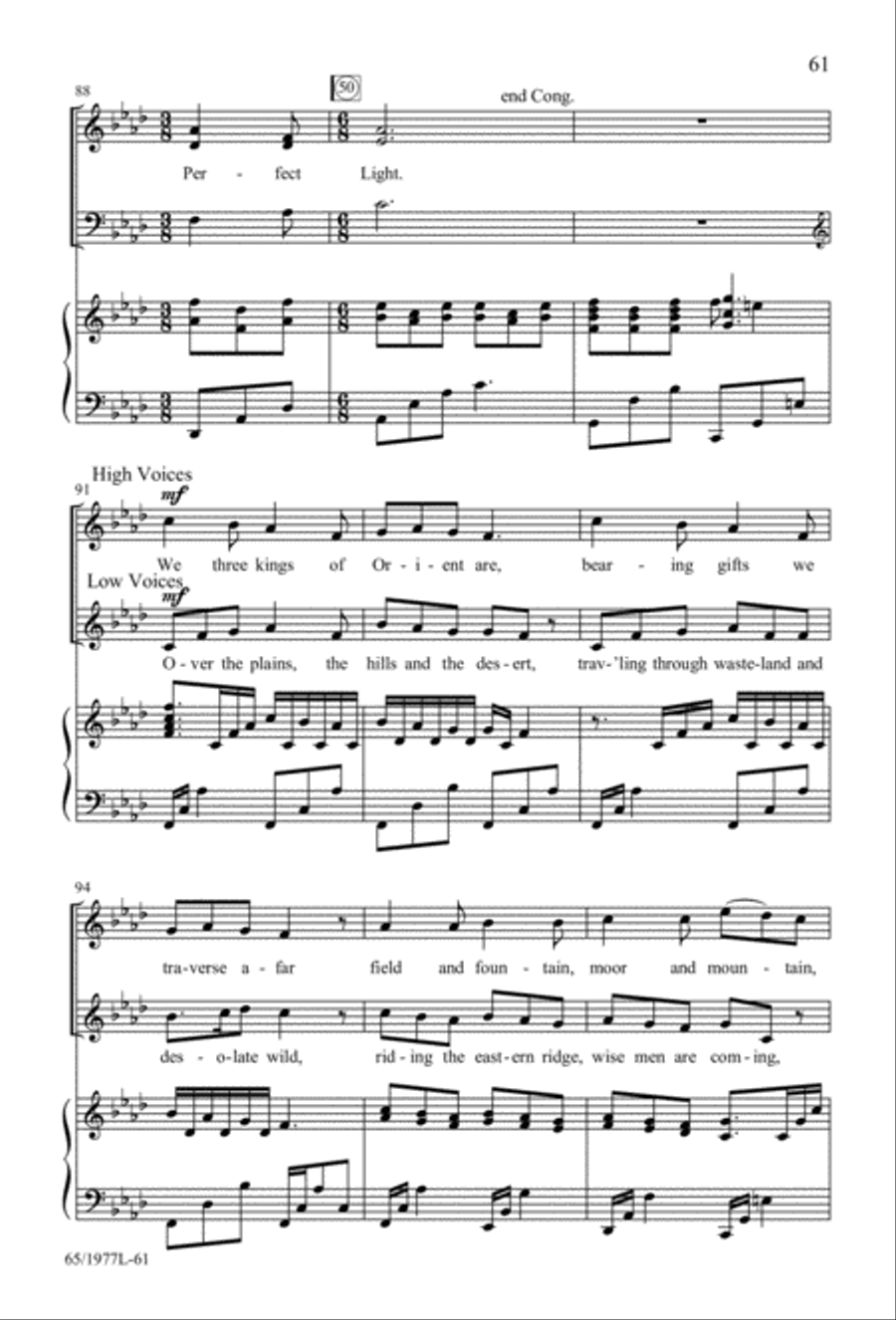 Let Heaven and Nature Sing Gloria! (Digital Download) 3-Part scores gallery preview page 63