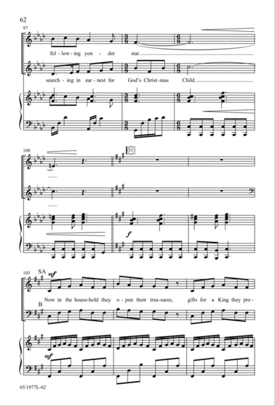 Let Heaven and Nature Sing Gloria! (Digital Download) 3-Part scores gallery preview page 64