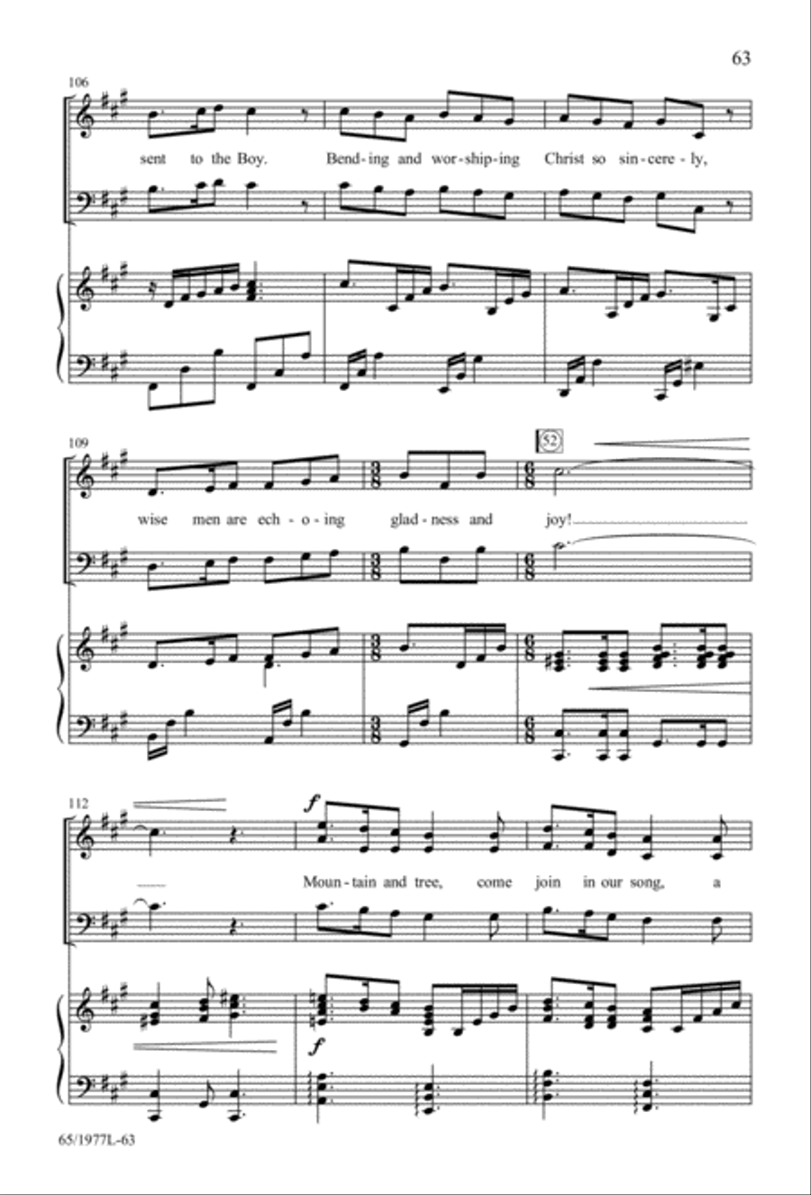 Let Heaven and Nature Sing Gloria! (Digital Download) 3-Part scores gallery preview page 65