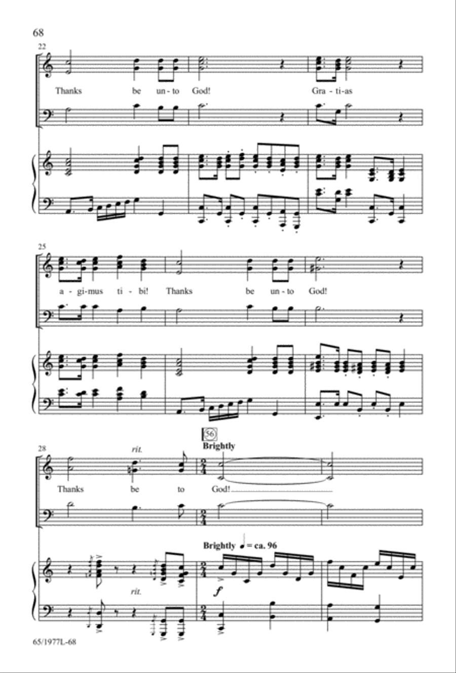 Let Heaven and Nature Sing Gloria! (Digital Download) 3-Part scores gallery preview page 70