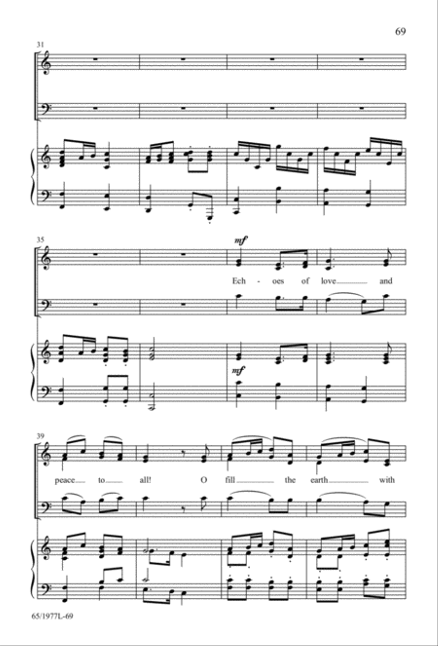 Let Heaven and Nature Sing Gloria! (Digital Download) 3-Part scores gallery preview page 71
