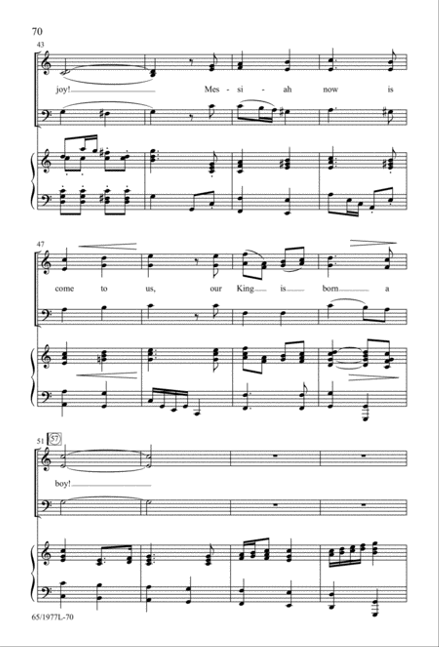 Let Heaven and Nature Sing Gloria! (Digital Download) 3-Part scores gallery preview page 72