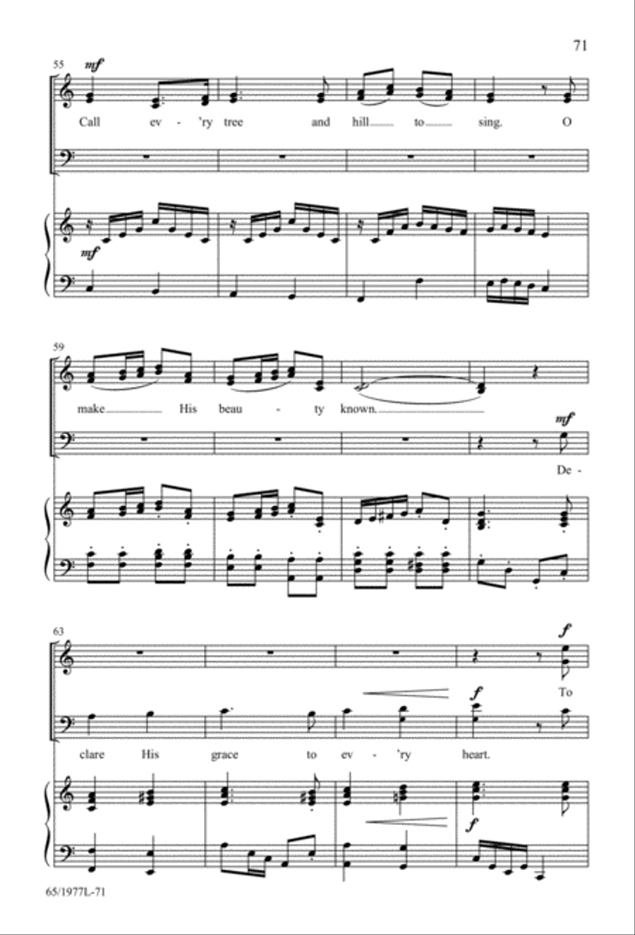 Let Heaven and Nature Sing Gloria! (Digital Download) 3-Part scores gallery preview page 73