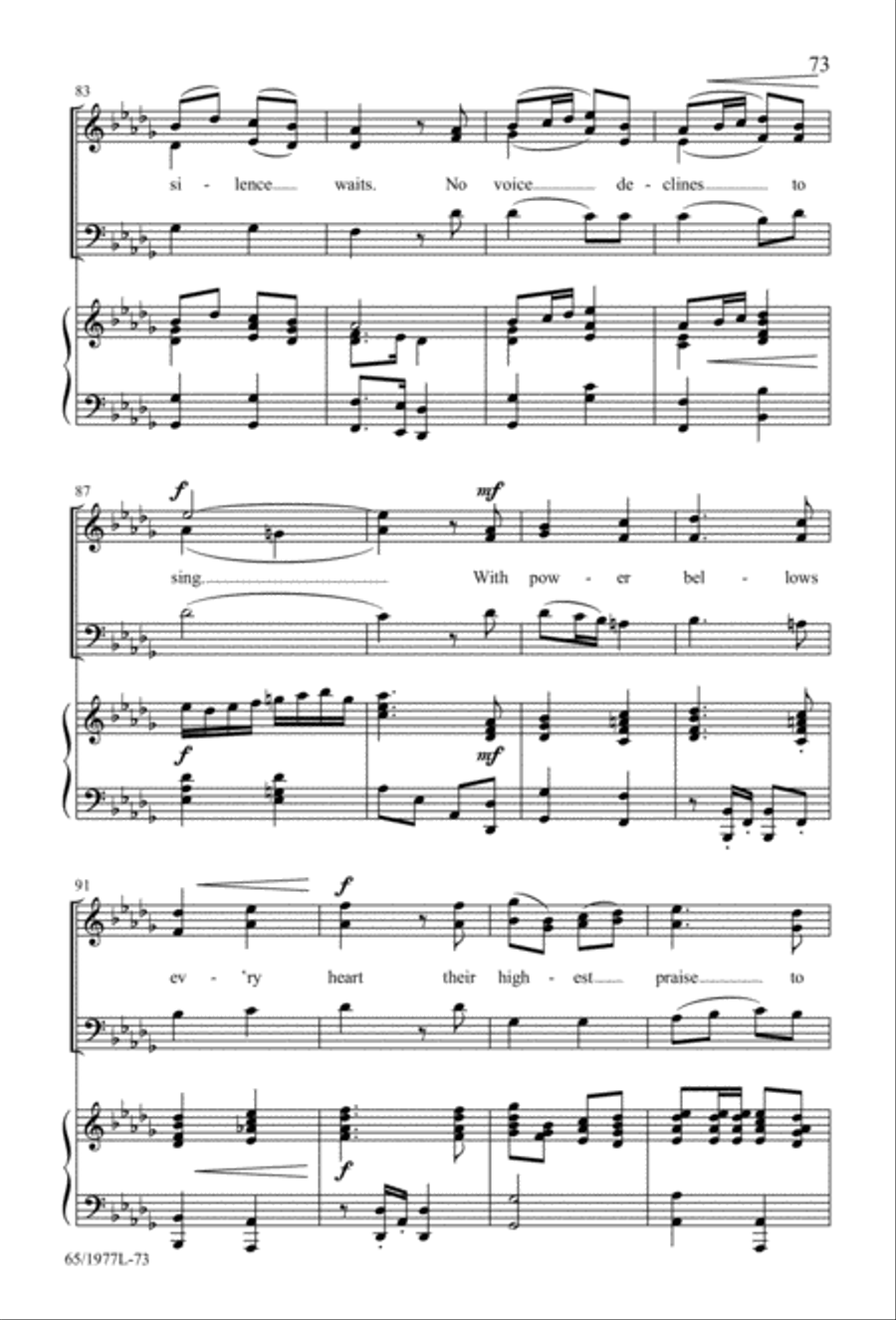 Let Heaven and Nature Sing Gloria! (Digital Download) 3-Part scores gallery preview page 75
