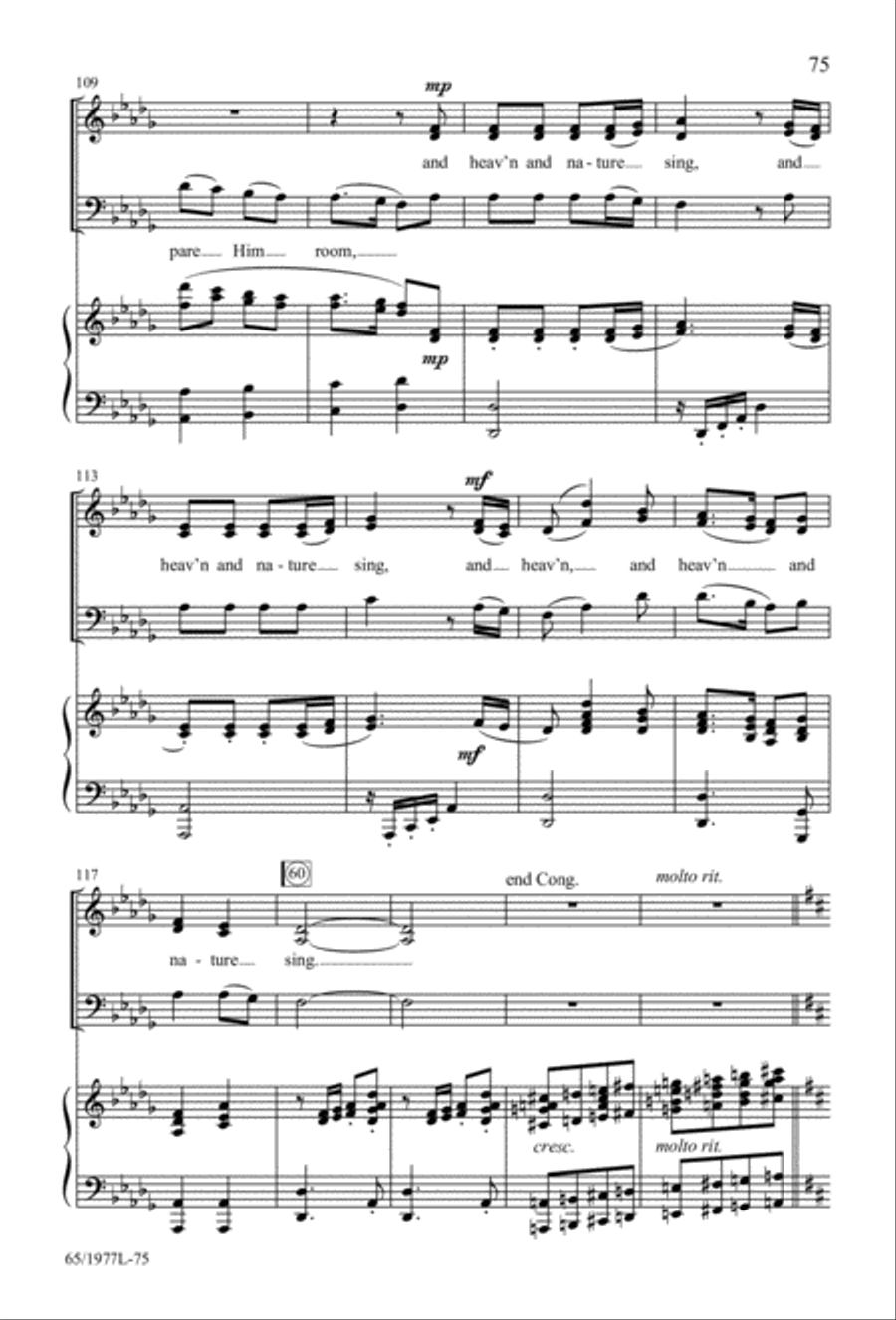 Let Heaven and Nature Sing Gloria! (Digital Download) 3-Part scores gallery preview page 77