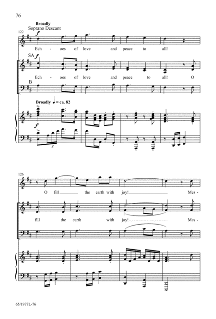 Let Heaven and Nature Sing Gloria! (Digital Download) 3-Part scores gallery preview page 78