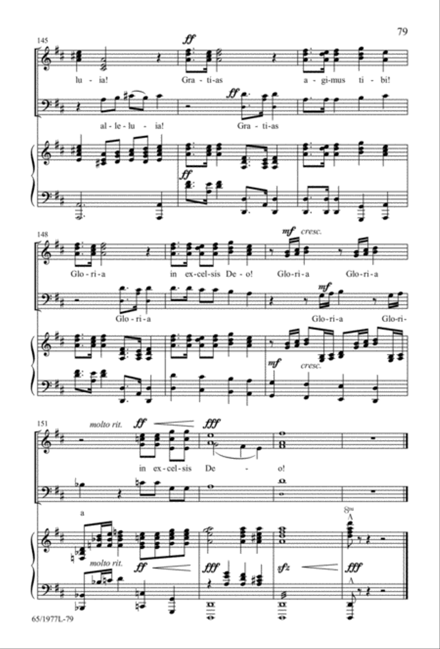 Let Heaven and Nature Sing Gloria! (Digital Download) 3-Part scores gallery preview page 81