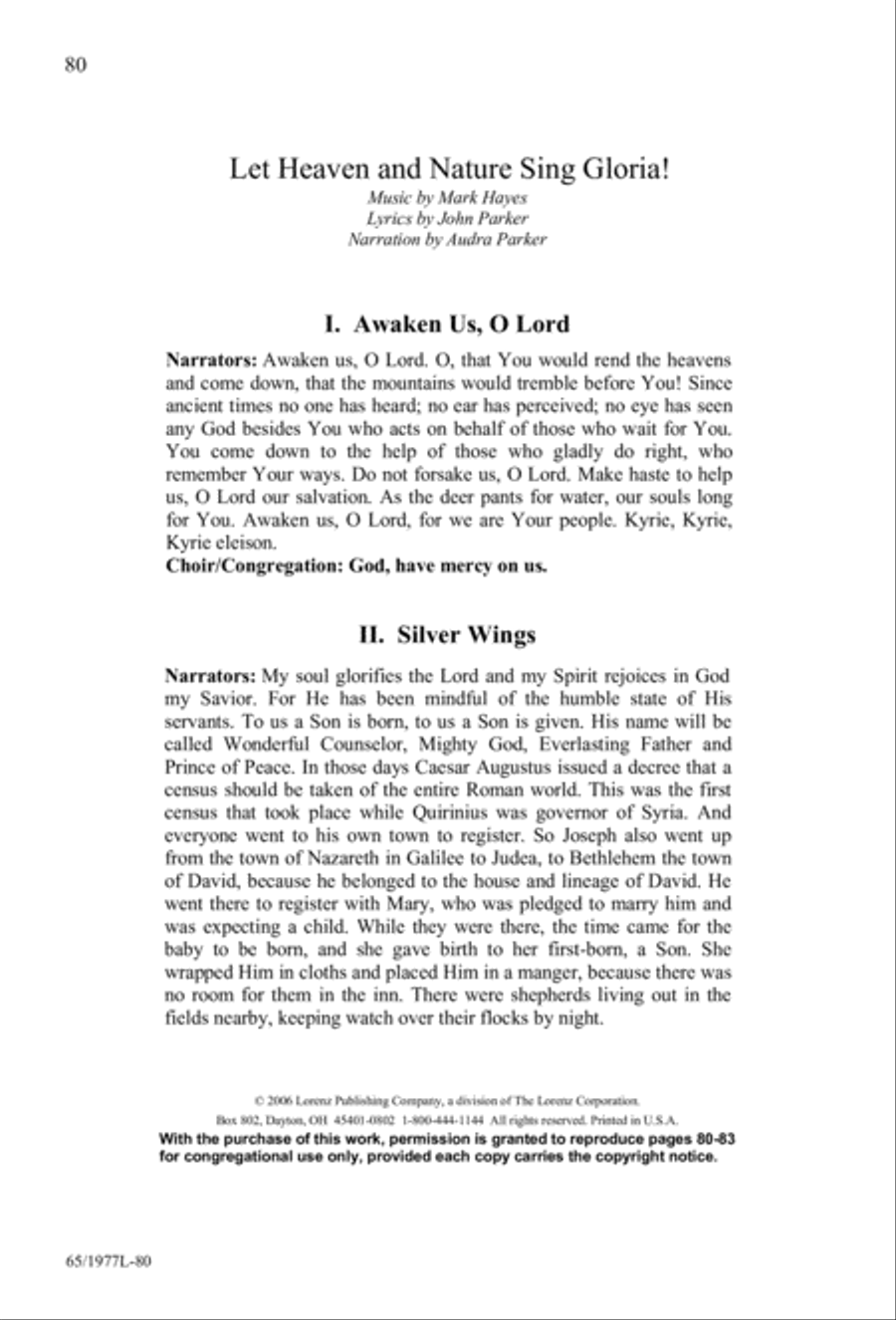 Let Heaven and Nature Sing Gloria! (Digital Download) 3-Part scores gallery preview page 82