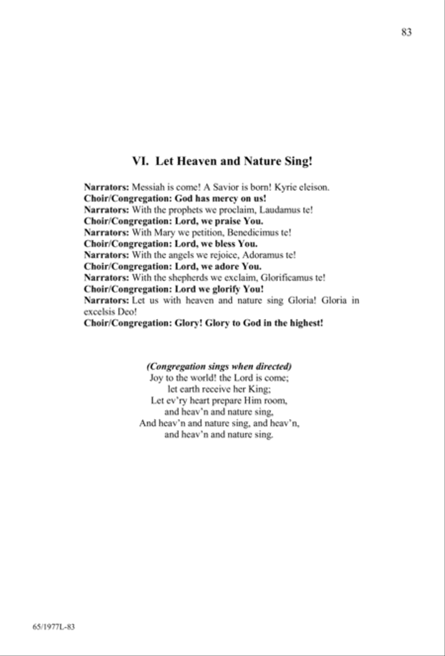 Let Heaven and Nature Sing Gloria! (Digital Download) 3-Part scores gallery preview page 85