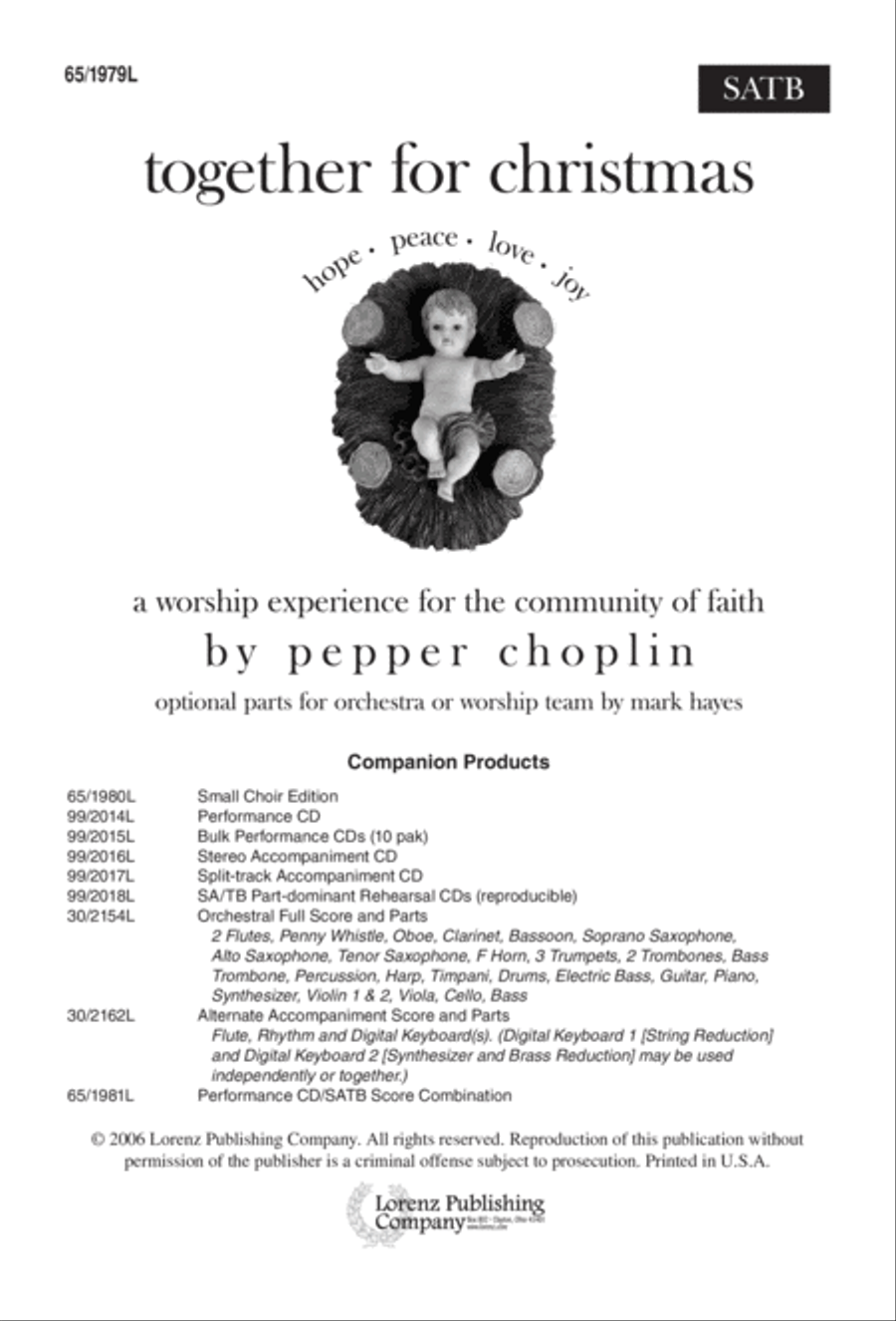 Together for Christmas (Digital Download) 4-Part scores gallery preview page 1