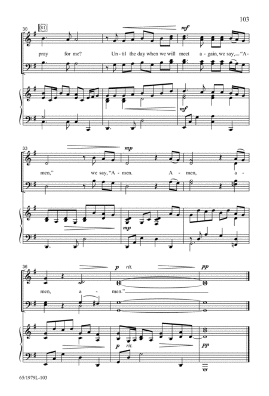 Together for Christmas (Digital Download) 4-Part scores gallery preview page 103