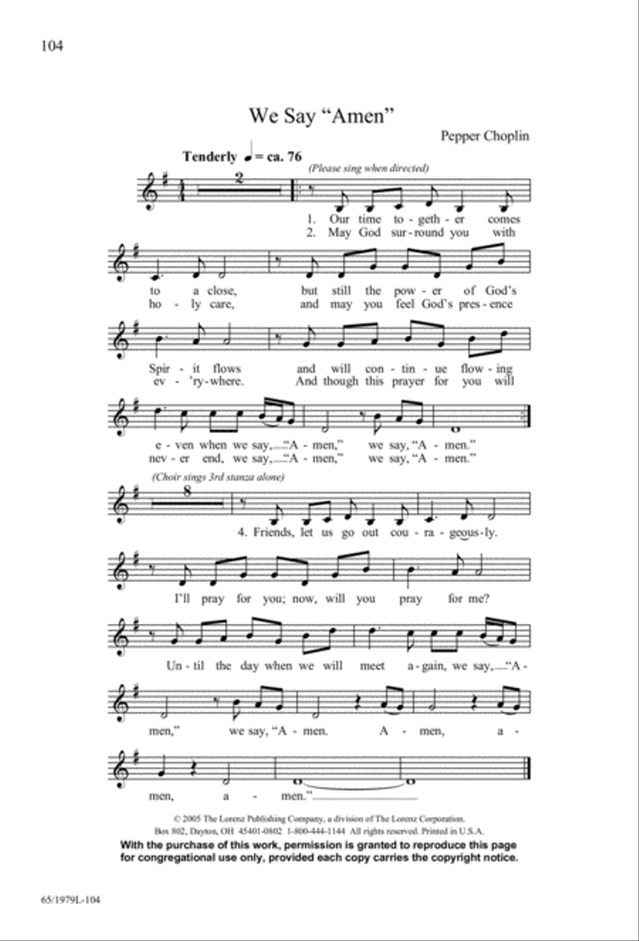 Together for Christmas (Digital Download) 4-Part scores gallery preview page 104