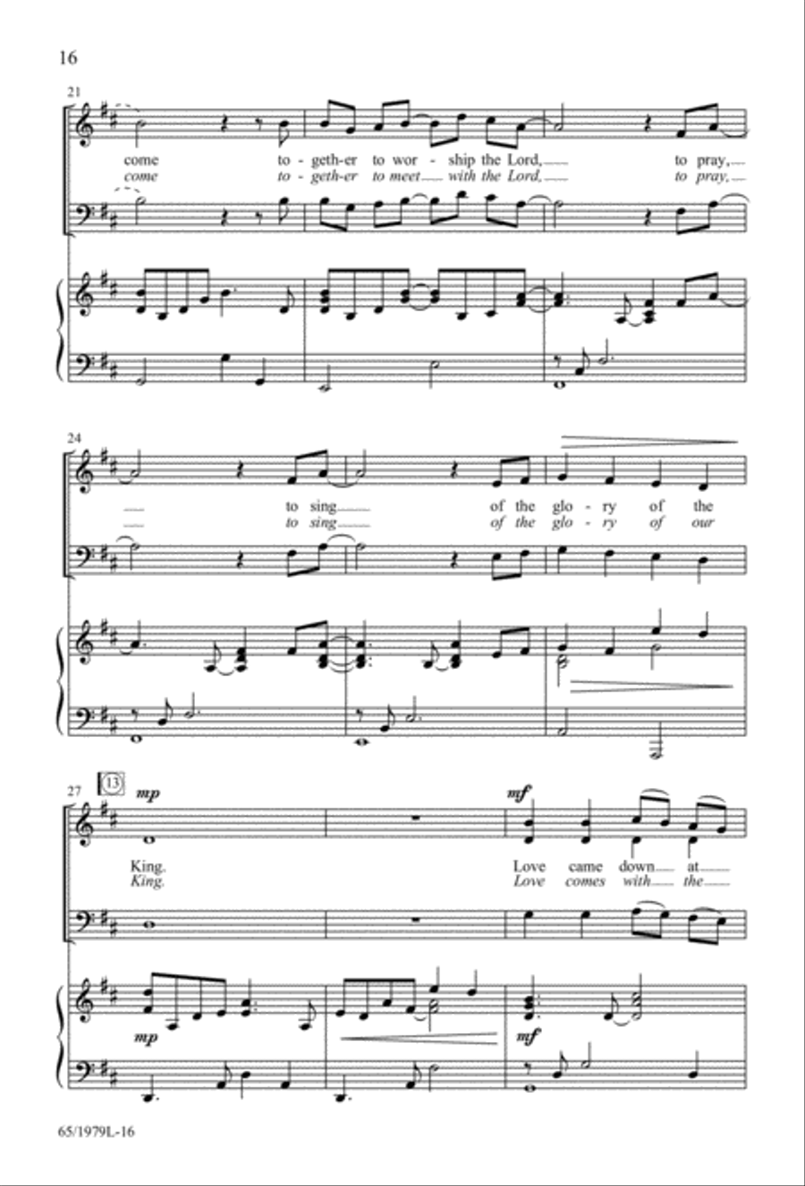 Together for Christmas (Digital Download) 4-Part scores gallery preview page 16
