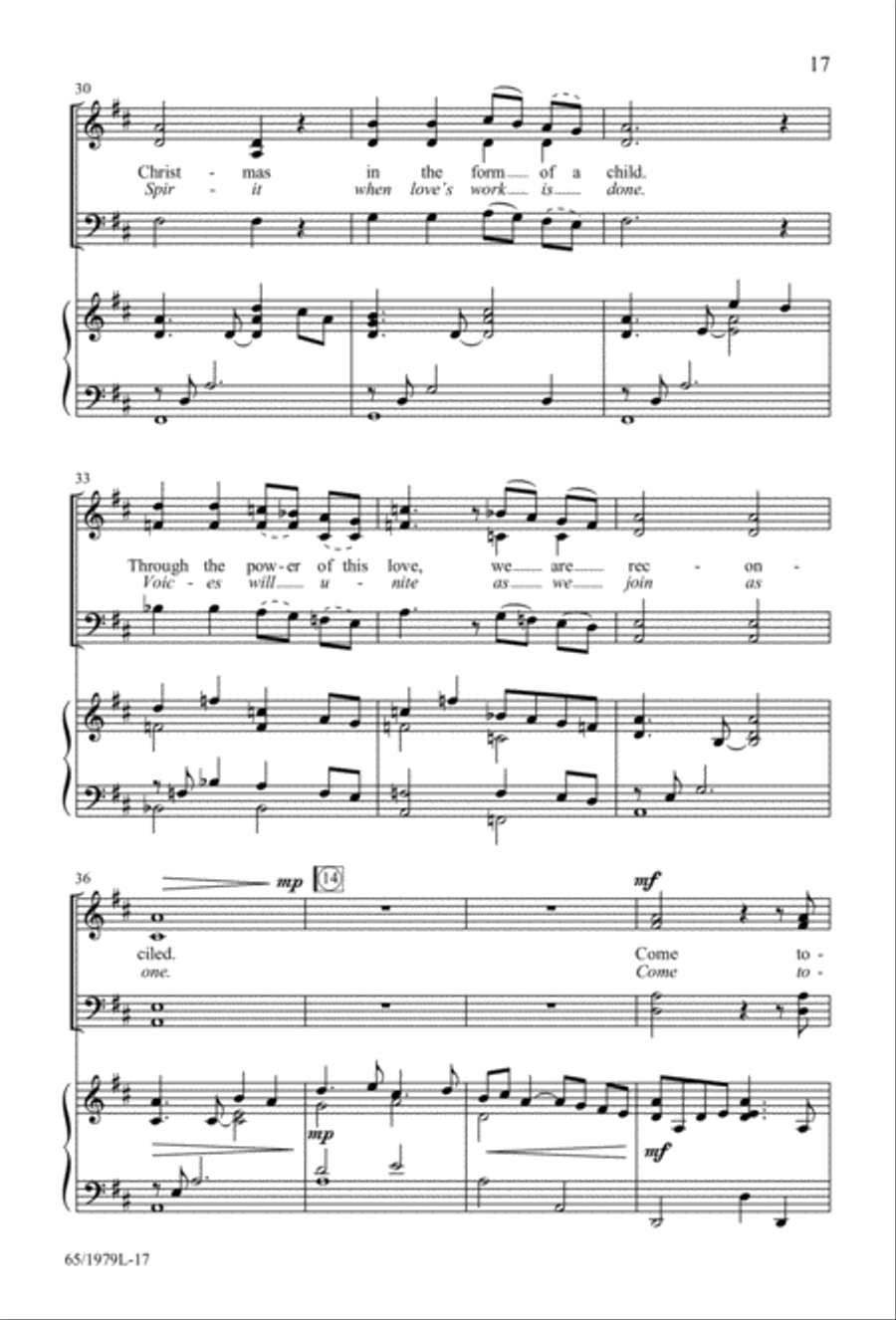 Together for Christmas (Digital Download) 4-Part scores gallery preview page 17