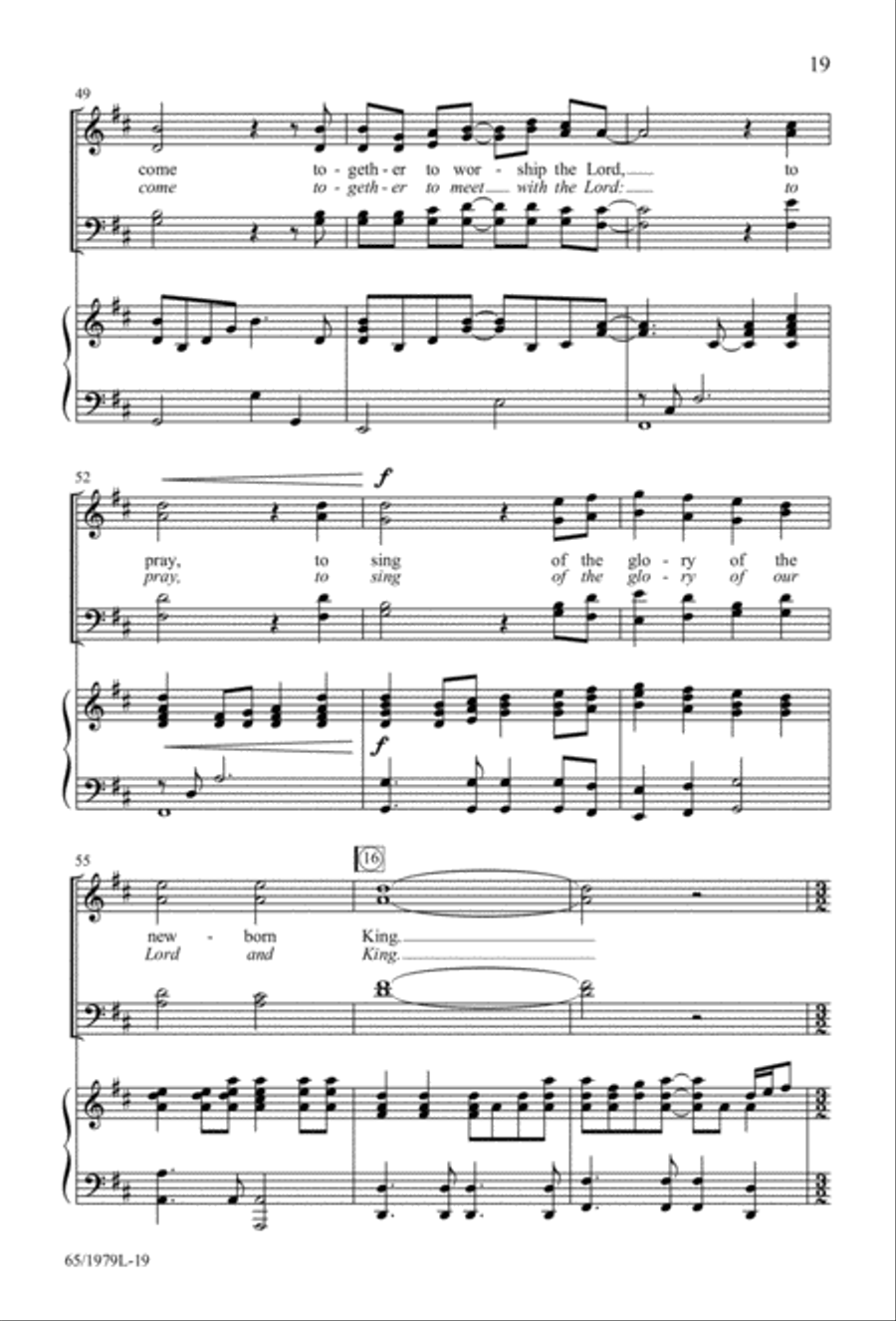 Together for Christmas (Digital Download) 4-Part scores gallery preview page 19