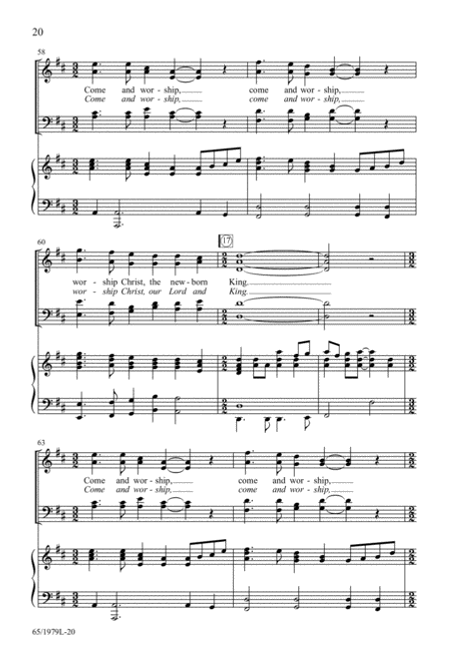 Together for Christmas (Digital Download) 4-Part scores gallery preview page 20