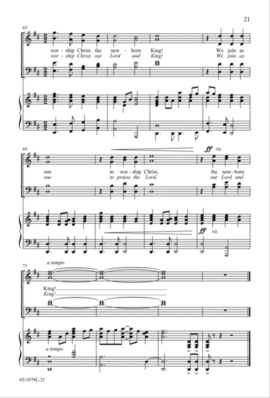 Together for Christmas (Digital Download) 4-Part scores gallery preview page 21