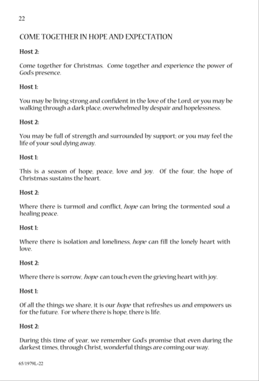 Together for Christmas (Digital Download) 4-Part scores gallery preview page 22