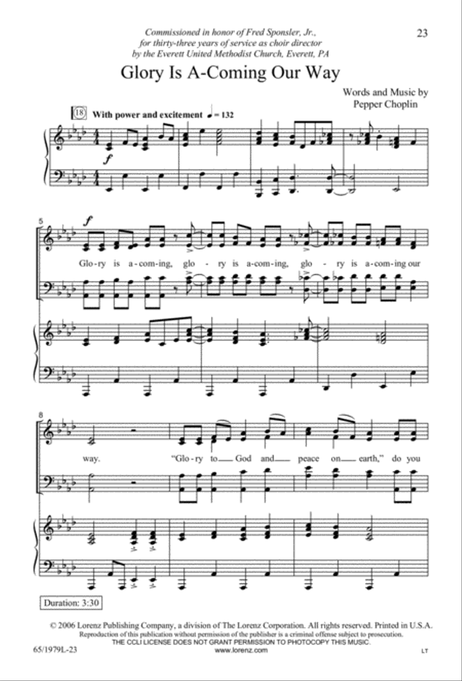 Together for Christmas (Digital Download) 4-Part scores gallery preview page 23