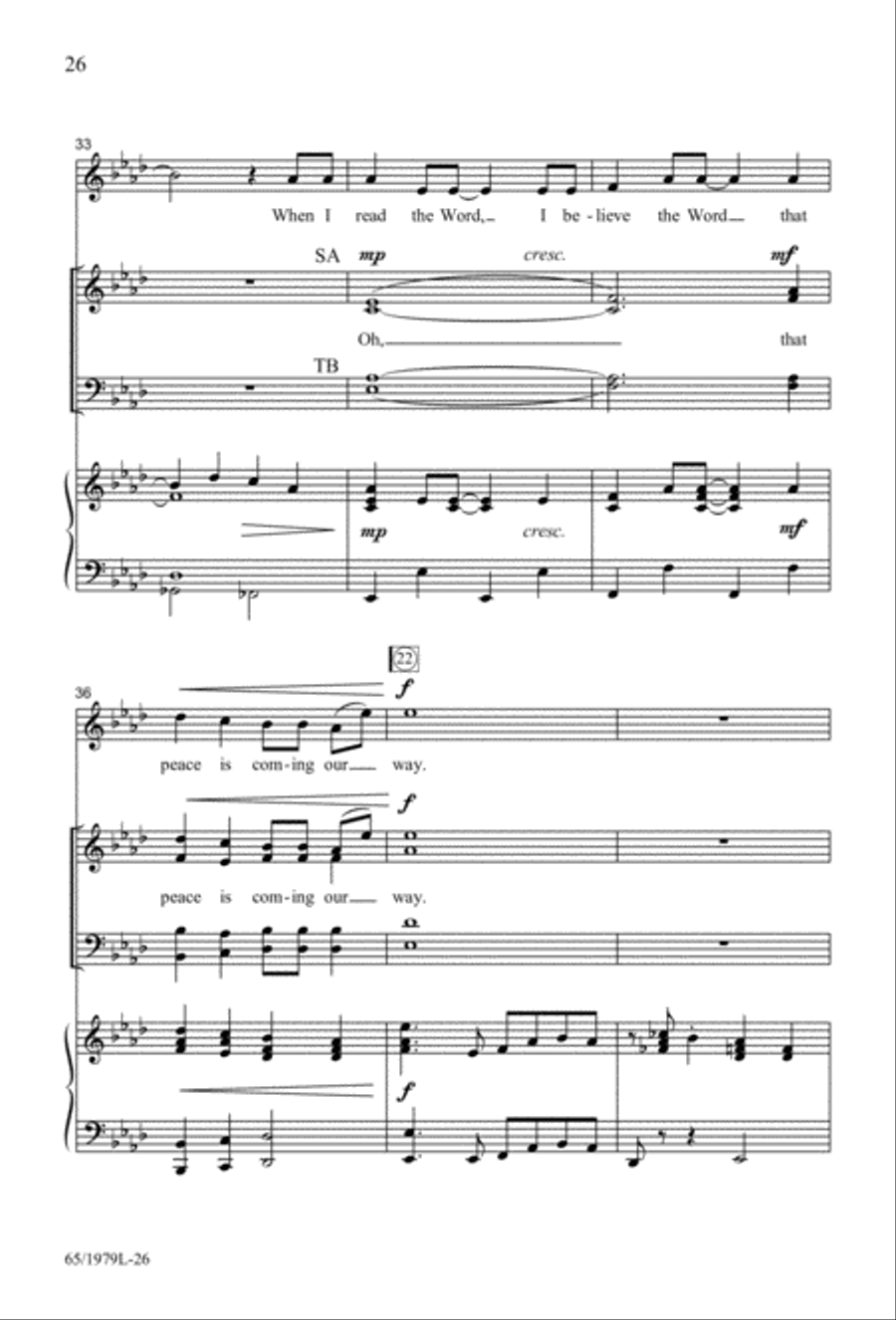 Together for Christmas (Digital Download) 4-Part scores gallery preview page 26