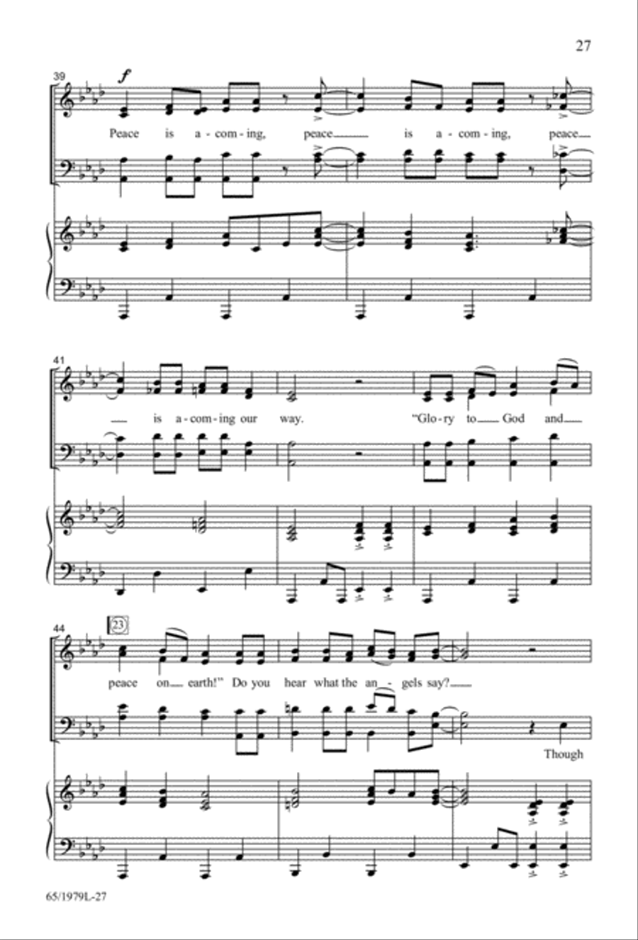 Together for Christmas (Digital Download) 4-Part scores gallery preview page 27