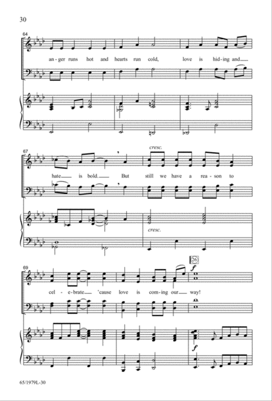 Together for Christmas (Digital Download) 4-Part scores gallery preview page 30