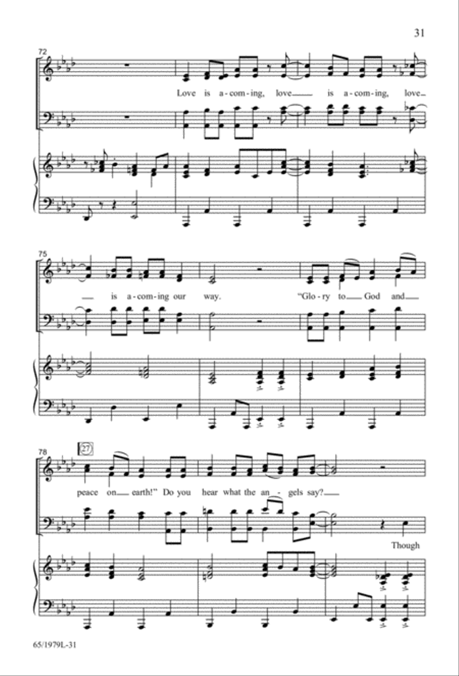 Together for Christmas (Digital Download) 4-Part scores gallery preview page 31