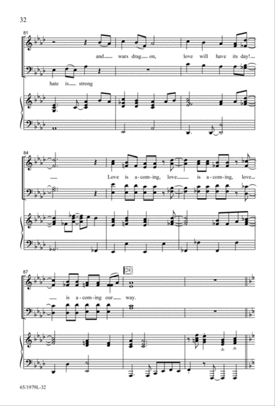 Together for Christmas (Digital Download) 4-Part scores gallery preview page 32