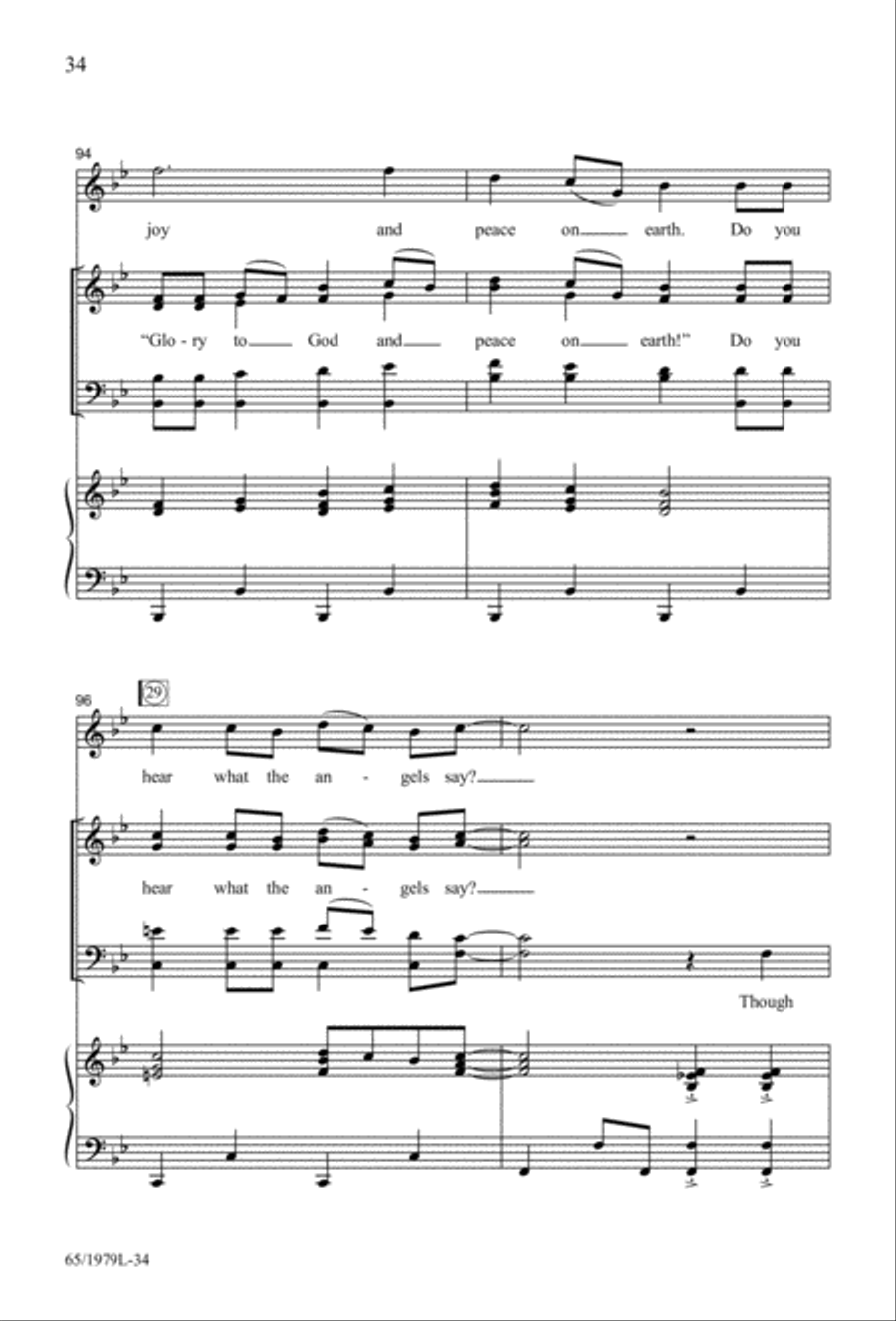 Together for Christmas (Digital Download) 4-Part scores gallery preview page 34